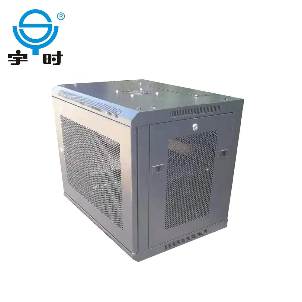 19 Inch Mesh Treo Tường 6U 9U Nội Mạng Cho CCTV, Đục Lỗ Cửa Máy Chủ Rack