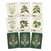 Cartes d'apprentissage personnalisées en papier polonais pour l'identification botanique des plantes, cartes bilingues d'éducation naturelle pour les familles et les écoles