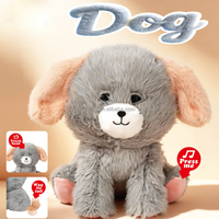 Jouet interactif pour chat Lucky Toys, peluche chaton qui miaule, qui fait bouger la queue et qui secoue la tête, jouet animé pour chaton, cadeau d'anniversaire pour enfant