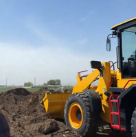 Chargeuse sur pneus mini hydraulique diesel 75KW de 2 tonnes, robuste, avec godets personnalisables, entretien facile, pour l'exploitation minière, la construction et l'agriculture