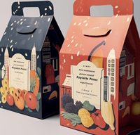Boîte à thé en carton de 350 g avec laminage mat, logo et motif personnalisés, vente en gros