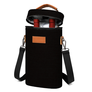 Kunden spezifische Luxus tragbare Weint asche Modische isolierte auslaufs ichere Wein kühltasche für Rotwein flasche zum Tragen für Damen - Product Image 1