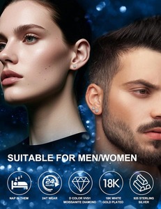 Pendientes Colgantes Plateados Románticos Hipoalergénicos, Joyería Delicada para Mujeres y Hombres - Product Image 2
