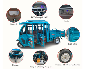 Электрический грузовик с Заводской настройкой, домашний взрослый грузовой мотоцикл, закрытые 4 двери, просторные электрические трехколесные велосипеды - Product Image 2