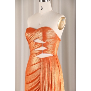 Bóng Sáng Màu Cam Nàng Tiên Cá Sequined Ren Chia Một Mảnh Backless Thanh Lịch Giản Dị Buổi Tối Thai Sản Hiện Đại Ăn Mặc Vải Dệt Kim - Product Image 4