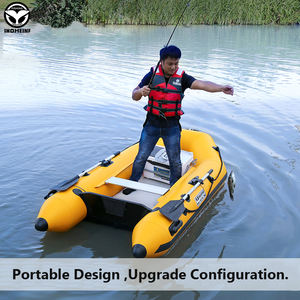 Bateaux gonflables pour 2 personnes, kayak d'<span class=keywords><strong>assaut</strong></span> en PVC <span class=keywords><strong>de</strong></span> 0,9 mm avec pont pneumatique laminé pour les sports nautiques en plein <span class=keywords><strong>air</strong></span>, la pêche, le canoë, le canotage - Product Image 2