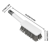 Ensemble pelle et balayette Flair PP 2-en-1 moderne et écologique avec brosse et pelle, manche en plastique, outils de nettoyage pour la maison