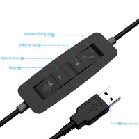 2024 casque de conférence ENC filaire de qualité supérieure casque de centre d'appel casque USB avec microphone réduction du bruit pour les entreprises