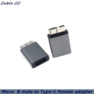 Adaptador USB 1P tipo C hembra a Micro B USB3.0 macho, conector para Galaxy S5 Note 3 <span class=keywords><strong>Seagate</strong></span> WD Toshiba, disco duro externo, cámara - Product Image 2