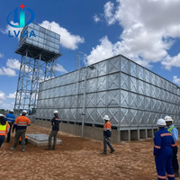 Tour de réservoir d'eau à structure en acier galvanisé à chaud de haute qualité et à faible coût pour l'Afrique – Bâtiment métallique préfabriqué