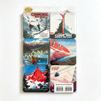 Ensemble de sous-verres en bois de liège, papier MDF et sublimation personnalisables, durables et écologiques pour les boissons