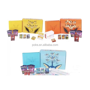 Versión China Original 6.0 Pokémon Eevee Caja de Regalo Avanzada Nueve Colores 6.5 Cartas de Juego de Papel - Product Image 1