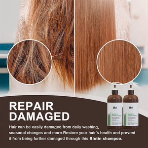 Shampoo à la biotine pour la croissance des cheveux et contre la chute des cheveux, shampooing épaississant et volumisant pour tous les types de cheveux fins - Product Image 4
