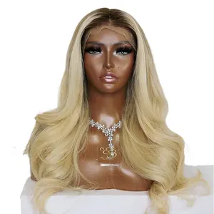 Perruque Lace Frontal Wig Loose Wave transparente — recool, perruque Lace Front Wig, 13 par 6 HD, blond 613, balayage, #360, vente en gros