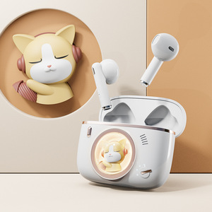 หูฟังไร้สาย WUYANG ลายการ์ตูนน่ารัก TWS Bluetooth 5.3 แบบใส่ในหู ลดการดีเลย์ เหมาะสำหรับเล่นเกม แบตเตอรี่ใช้งานได้ยาวนาน - Product Image 2