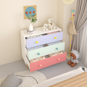 Cómoda infantil de 3 cajones para guardar ropa, para habitación de niños pequeños, guardería o dormitorio infantil - Product Image 5