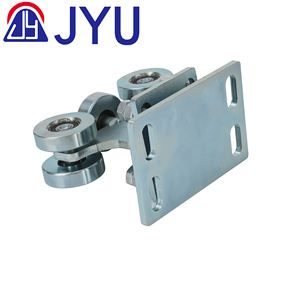 Poulie de porte cantilever en acier inoxydable argenté au design moderne, roulettes durables de 3 mm d'épaisseur pour portes et fenêtres mobiles, hôtel JYU - Product Image 5