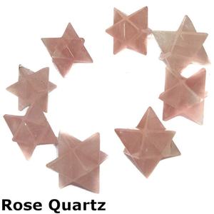 Productos Espirituales al por Mayor, Cristales, Piedras Curativas, Tallado de Cuarzo Rosa Arcoíris, Estrella Merkaba para Meditación - Product Image 3