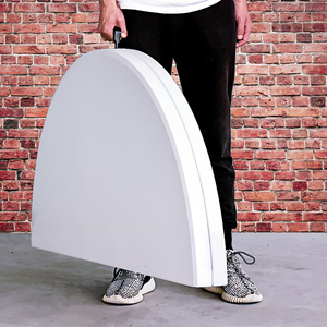 Foldable <b>Round</b> <b>Dining</b> <b>Table</b> Plastic Minimalist Modern Style For Home Small Apartment Use - Product Image 1