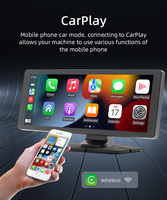 Reproductor Multimedia para Auto BQCC Universal con Pantalla HD de 10.26'' 2.5D, Asistente de IA, Carplay/Android Inalámbrico, DVR y Asistencia de Reversa