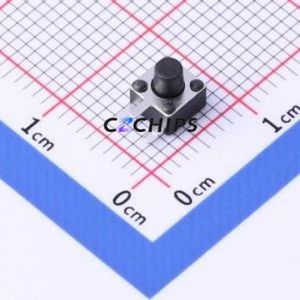 TSC017A05026A Tactile Switch Through hole Component (THT) Switch Round Button 2.6N Right Angle Insert 4.5mm - Product Image 1