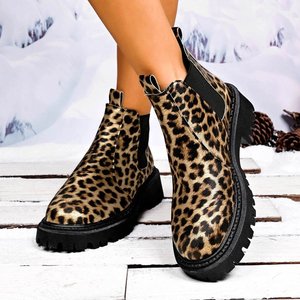 <span class=keywords><strong>Stivali</strong></span> Chelsea Xuanhui in Pelle PU Marrone alla Moda, Stivaletti <span class=keywords><strong>con</strong></span> Plateau Trendy, Scarpe Invernali Slip-on da Donna - Product Image 3