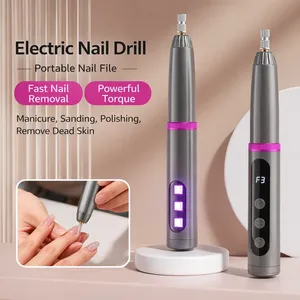 Pulidora de uñas eléctrica 2 en 1, pulidora profesional de uñas, eliminación de piel muerta, cabezales de pulido múltiples, máquina de manicura - Product Image 1