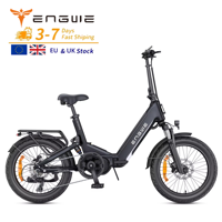NUEVO LANZAMIENTO EN LA UE Y EL REINO UNIDO, ENGWE L20 3.0 Pro, Motor de 250 W y 100 Nm, Suspensión Completa, Bicicleta Eléctrica Compacta