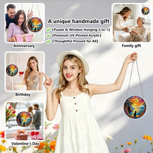 <span class=keywords><strong>Puzzle</strong></span> en acrylique Arbre de Vie, impression personnalisée, vente en gros d'usine, attrape-soleil à suspendre à la fenêtre, découpe laser, décoration intérieure, cadeau - Product Image 6
