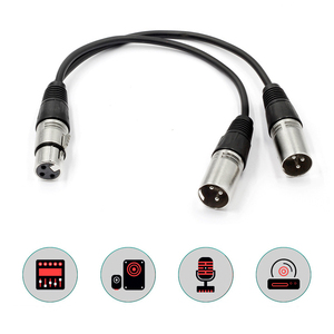 Offre Spéciale 0.3m Câble <span class=keywords><strong>XLR</strong></span> Mâle à <span class=keywords><strong>Femelle</strong></span> Audio équilibrée <span class=keywords><strong>Micro</strong></span> tuning line 1 point 2 fils - Product Image 6
