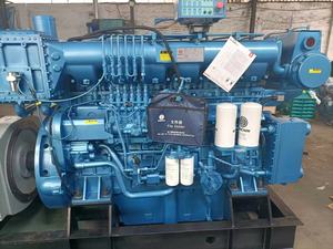 해양 발전기 300kw 정격 전력 350Hp 해양 디젤 엔진 보트 용 100% 구리 해양 교류 발전기 - Product Image 5