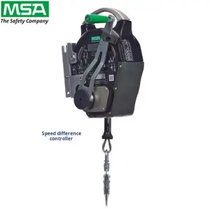 Pengontrol Perbedaan Kecepatan Perlindungan Jatuh <span class=keywords><strong>MSA</strong></span> Essential Fall Protection, Penahan Jatuh, Perlengkapan Penyelamatan Ruang Terbatas, Sabuk Pengaman Baja Galvanis - Product Image 2