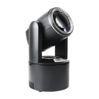 LARGLUX Projecteur LED professionnel 120W RGBW à tête mobile DMX512/Contrôle sonore Pan/Tilt 540/270 14 Gobos/9 Couleurs pour scène