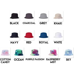 Custom Embroidered Bucket <b>Hat</b> Unisex Adult Summer Fishing <b>Cap</b> Personalized Text Cotton Linen Polyester Material - Product Image 2