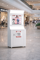 Mesin Foto Booth Layanan Mandiri Gaya Korea dengan Printer DNP dan Kamera, Kios Pencetakan Foto Instan untuk Mal, Kafe, Pernikahan