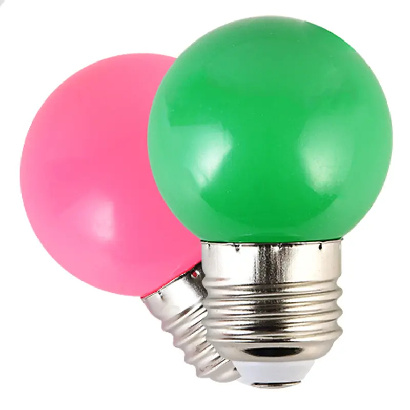 E27 magasin vacances publicité enseigne décorative multi couleurs économie d'énergie pas de stroboscope éclairage doux led mini ampoule lampe