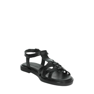 Sandali bassi neri da donna 68264 diapositive leggere con soletta in TPR stampa Slip-On per ragazze - Product Image 5