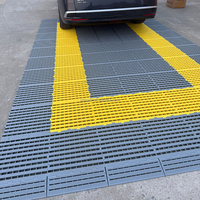 40*40*3cm Umweltfreundlicher PP Modularer Ineinandergreifender Bodengitterrost Kratzfest Verschleißbeständig Wasserdicht für Autowaschanlagen und Werkstätten