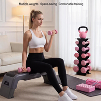 Support en acier pour équipement de gym, support de musculation, rack portable hexagonal pour rangement d'haltères