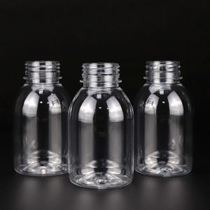 Botella de Plástico PET Transparente de 250 ml con Tapa de Rosca y Serigrafía para Té con Leche, Jugo, Agua Mineral - Product Image 5