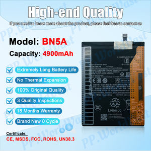 Batería de teléfono de litio de alta calidad de fábrica para Xiaomi Redmi BN5A <span class=keywords><strong>Note</strong></span> 11 5000mAh Fabricante de baterías de iones de litio reemplazables - Product Image 2