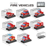 Mini jouet de construction avec vitrine en acrylique, voiture miniature à assembler soi-même, collectionnable, pour enfants, cadeau promotionnel en gros