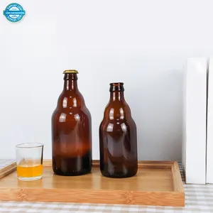 Fornitore all'ingrosso 330ml 500ml tappo a corona ambrato birra fatta in casa bottiglia di birra Soda per birra Soda