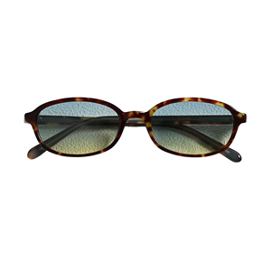 Gafas de sol ovaladas con montura completa, lentes degradadas de caparazón de tortuga, 100% protección UV, protección solar unisex para adultos - Product Image 1