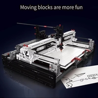 Mould King 13181 Technical MOC APP Programming Plotter Model Assembly STEM Brick Toys Kids Christmas Gift Building Block Sets