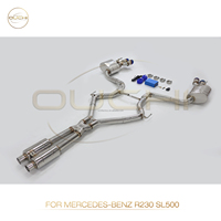 OUCHI Edelstahl Auspuff Catback Für Mercedes Benz R230 SL500 5.5L Mit Schall dämpfer ventilen Rohre Auspuff anlage