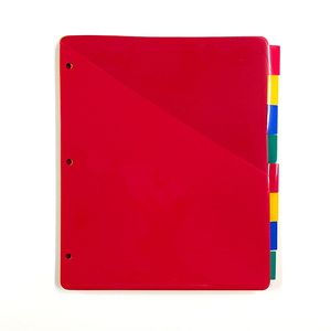 Custom in plastica trasparente 3 anelli di carta bianca indice di File di schede divisori di pagina di indice del libro Note divisore con tasche per raccoglitore ad anelli - Product Image 4