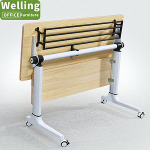 Mesa de sala de entrenamiento plegable moderna con tapa abatible para reunión de oficina, estudio, Conferencia Modular, mesa plegable para muebles escolares con ruedas - Product Image 3