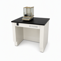 Table de laboratoire anti-vibrations robuste, haute précision, avec plateau en marbre pour pesage analytique en laboratoire de recherche