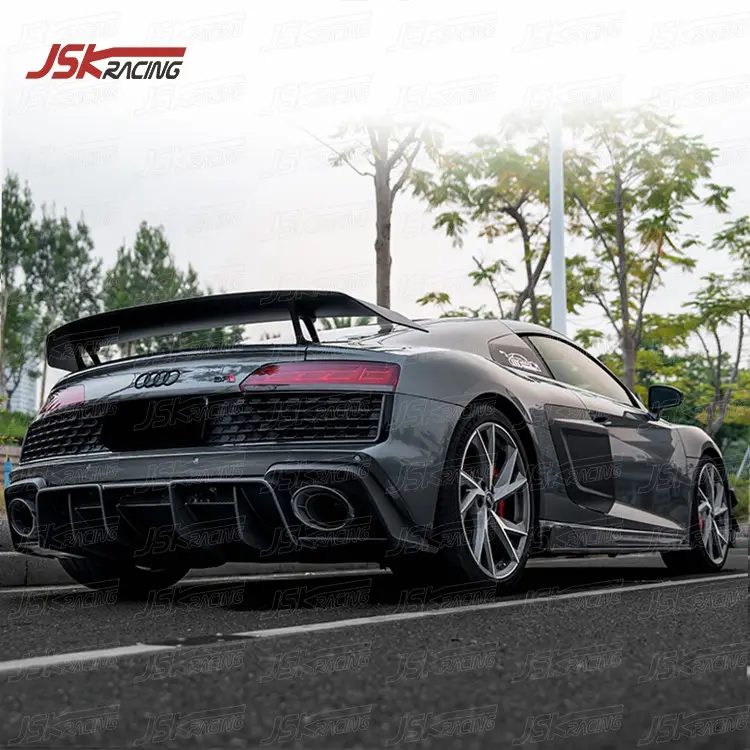 Diffusore posteriore in fibra di carbonio a secco stile PT per 2019 2022 AUDI R8